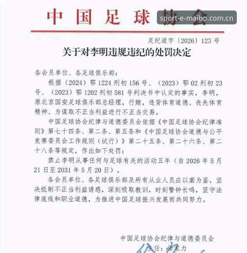 迈博体育下载安装 中国足协第三批禁足名单全面解析:65人遭重罚,足球反腐进入深水区